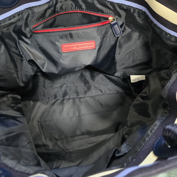 Tommy Hilfiger Multicolor Striped Large Tote Rope Handle - Picture 4 of 6